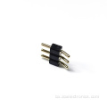 2,54 mm 3p Connectors de capçalera de passadors masculins negres negres